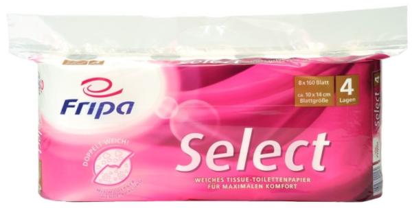 Fripa Select Toilettenpapier 4-lagig, 48 Rol.